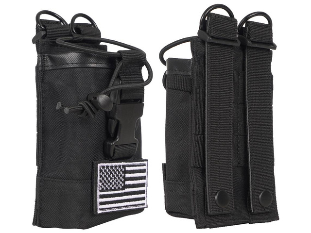 Tactical Molle Radio Holster Holder Case Pouch Bag for Two Way Walkie Talkies
