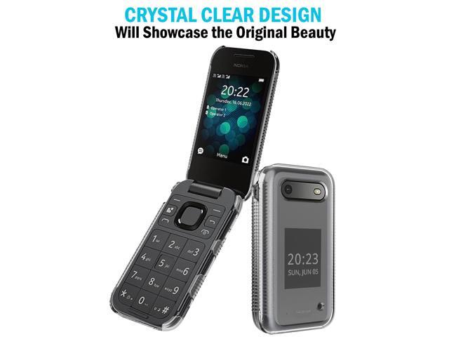 Transparent Clear Case Hard Shell Screen Cover for Nokia 2760 2780 Flip Phone
