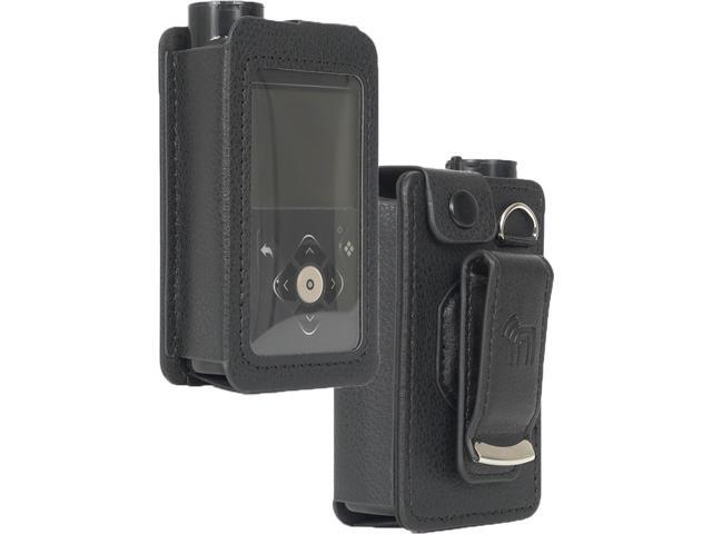 Black Leather Case with Belt Clip Screen Cover for Medtronic MiniMed 780G 770G