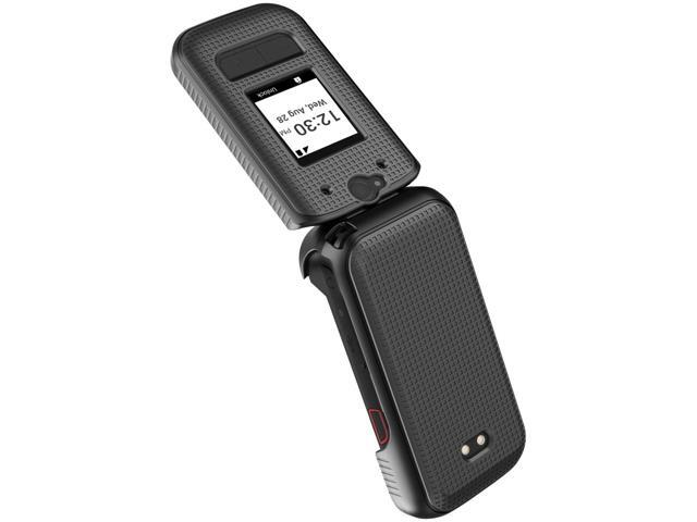 Grid Texture Hard Shell Case for Sonim XP3 Plus 5G Phone (XP3plus X320) - Black