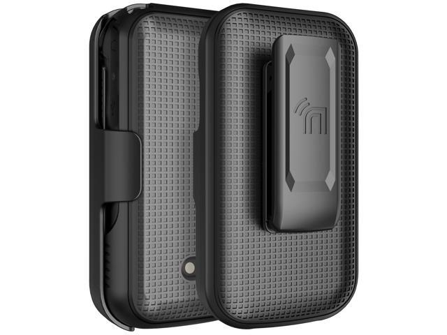 Hard Case and Belt Clip Holster for Sonim XP3 Plus 5G Phone XP3plus X320 - Black