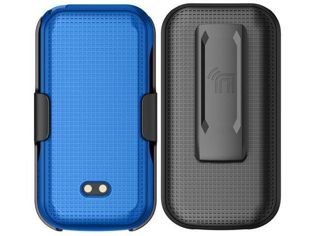 Hard Case and Belt Clip Holster for Sonim XP3 Plus 5G XP3plus X320 - Cobalt Blue
