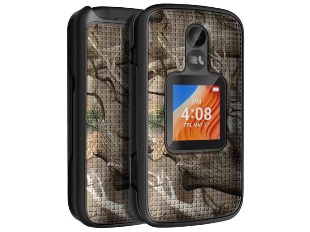 Tree Camouflage Real Woods Case Cover for Alcatel TCL Flip 2 Phone (T408DL)