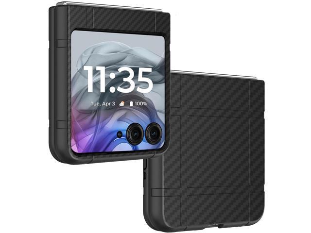 Hard Case Slim Cover for Motorola RAZR 2024/2025 - Black Carbon Fiber
