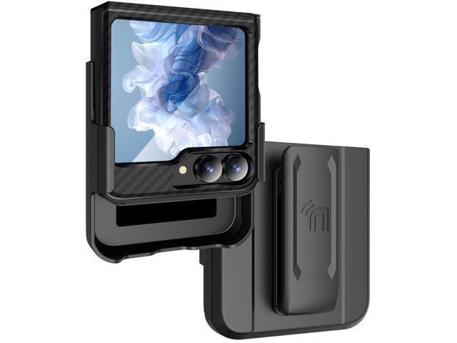 Rizz Case and Belt Clip Holster for Galaxy Z Flip 7 FE & Z Flip 6 - Carbon Fiber