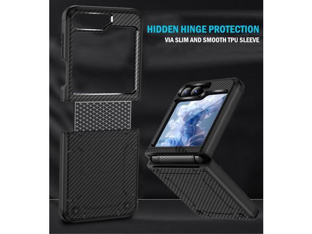 Rizz Case and Belt Clip Holster for Galaxy Z Flip 7 FE & Z Flip 6 - Carbon Fiber