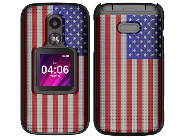 Slim Case Hard Shell Cover for Alcatel MyFlip 2 A406DL (2020) - USA Flag Design