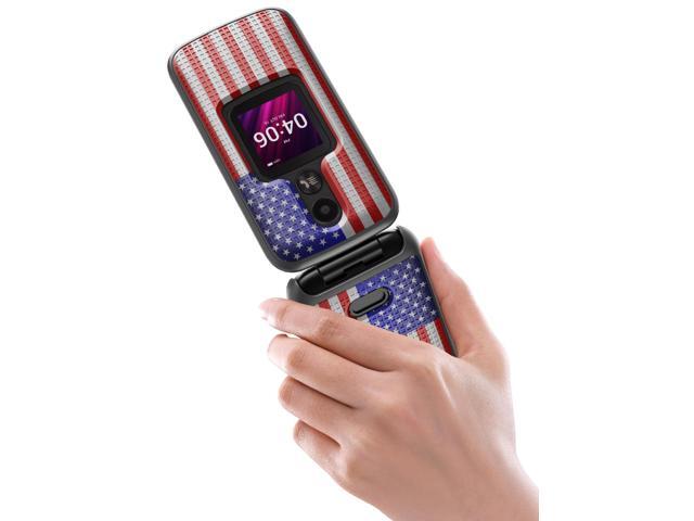 Slim Case Hard Shell Cover for Alcatel MyFlip 2 A406DL (2020) - USA Flag Design