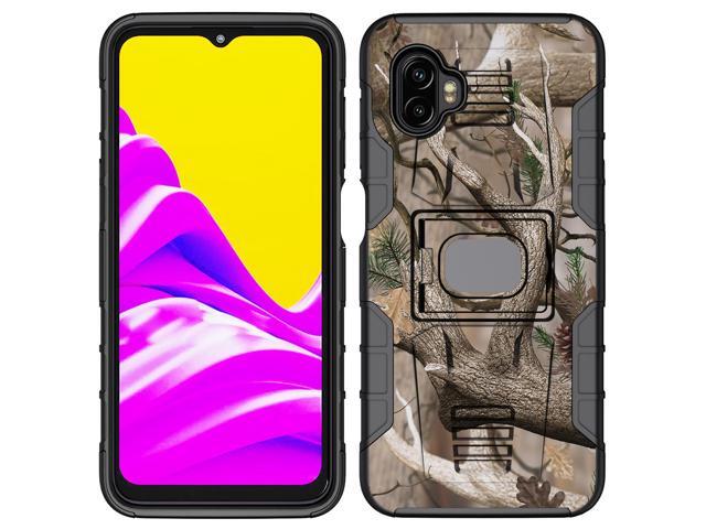 Camo Tree Woods Case with Stand Ring Grip for Samsung Galaxy XCover 6 Pro (2022)