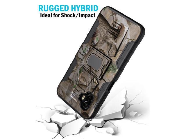Camo Tree Woods Case with Stand Ring Grip for Samsung Galaxy XCover 6 Pro (2022)