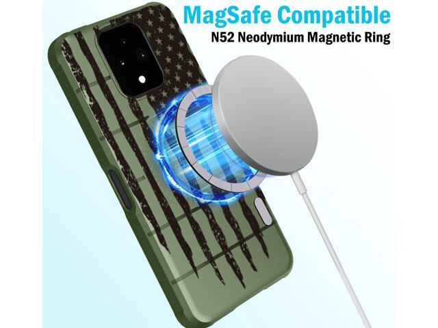 Case for Sonim XP Pro 5G Phone - Rugged Army USA Flag (Compatible with Magsafe)