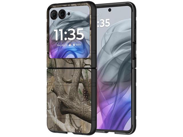 Camouflage Hard Case Slim Cover for Motorola RAZR 2024/2025 - Bush Camo