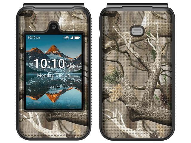 Hard Case Camo Cover for Iris Easy Flip Phone / Summit Flip - Bush Camouflage