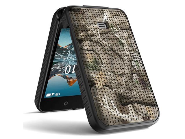Hard Case Camo Cover for Iris Easy Flip Phone / Summit Flip - Bush Camouflage