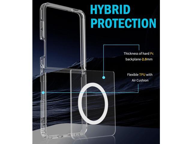 Clear Case for Samsung Galaxy Z Flip 7 Phone - Compatible with MagSafe