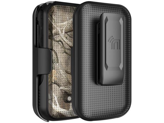 Hard Case and Belt Clip Holster for Sonim XP3 Plus 5G XP3plus X320 - Bush Camo