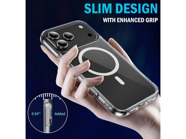 Clear Acrylic TPU Case for iPhone 17 Pro Max - Compatible with MagSafe