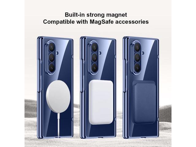 Screen Protect Case for Samsung Galaxy Z Fold 7 - Compatible with MagSafe - Blue