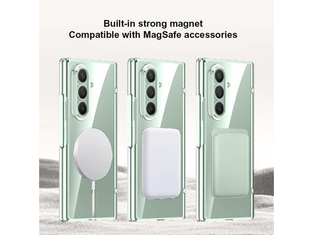 Screen Protect Case for Samsung Galaxy Z Fold 7 - Compatible with MagSafe, Green