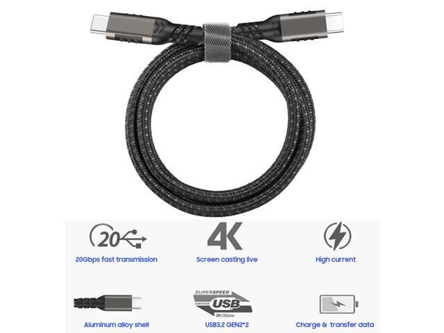 USB-C / TYPE-C Rugged Braided Charge/Sync Cable for Phone - 2 Meter Long 6.5 ft