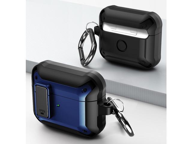 Secure Click Case Rugged Protective Cover for Apple Airpods 3rd Gen - Navy Blue