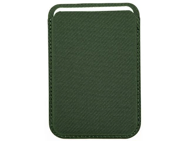 Woven Wallet Card Holder for Phone (Compatible with Magsafe Case) - Forest Green