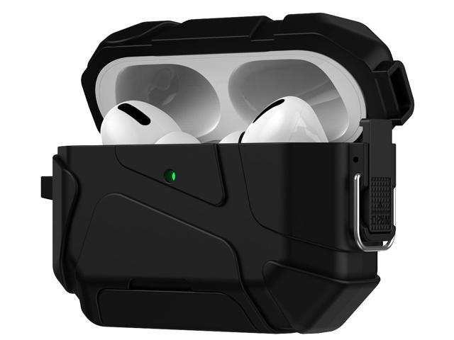 Meteorite Rugged Case w/ Stand for Airpods Pro 3 (Lanyard + Clip + Kit) - Black