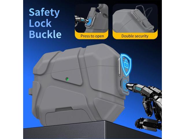 Meteorite Rugged Case w/ Stand for Airpods Pro 3 (Lanyard + Clip + Kit) - Black