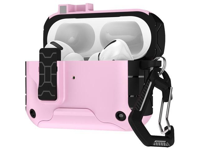 MagnaFlip Rugged Case for Airpods Pro 3 (Stand/Clip/Lanyard/Kit) - Baby Pink