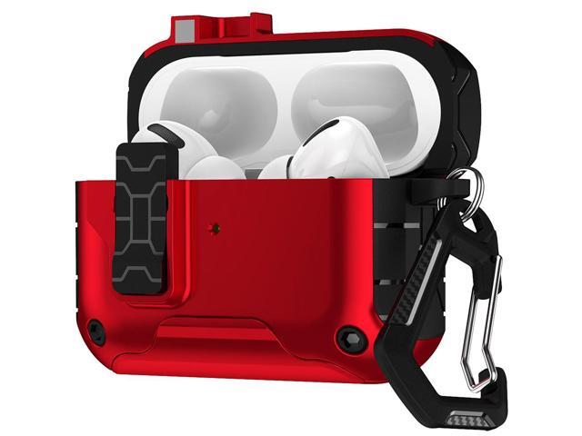 MagnaFlip Rugged Case for Airpods Pro 3 (Stand/Clip/Lanyard/Kit) - Bold Red