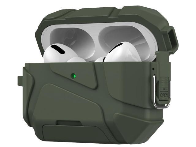 Meteorite Rugged Case w/ Stand for Airpods Pro 3 (Lanyard + Clip + Kit) - Green