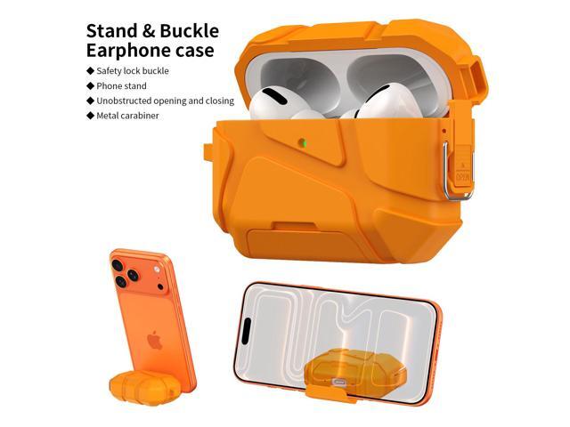 Meteorite Rugged Case w/ Stand for Airpods Pro 3 (Lanyard + Clip + Kit) - Orange