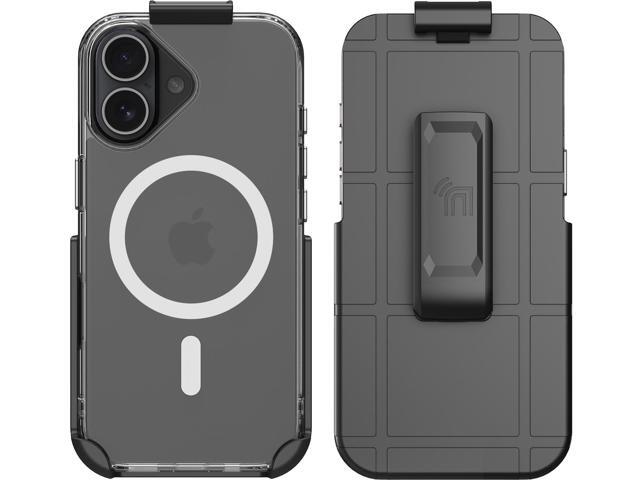 Case & Belt Clip Holster for iPhone 17 (Compatible with Magsafe) - Clear