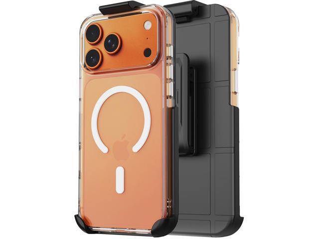 Case & Belt Clip Holster for iPhone 17 Pro Max (Compatible with Magsafe) - Clear