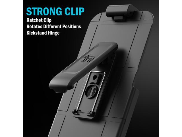 Case & Belt Clip Holster for iPhone 17 Pro (Compatible with Magsafe) - Clear