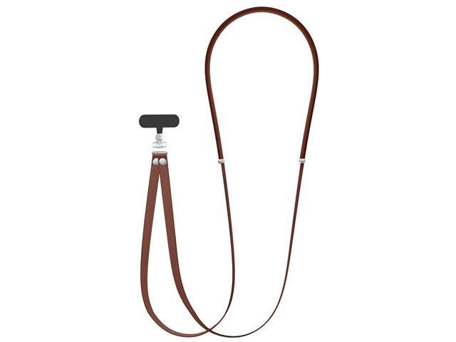 Crossbody Phone Strap Double Lanyard with Adapter for Case - Sienna Brown Ochre