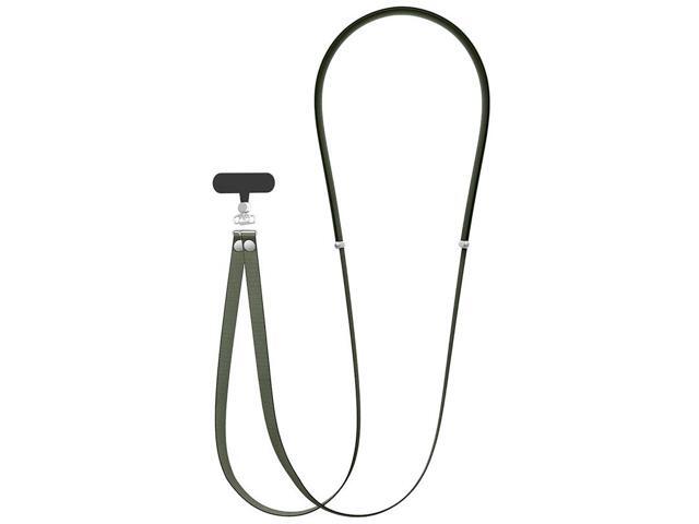 Crossbody Phone Strap Double Lanyard with Universal Adapter for Case - Green