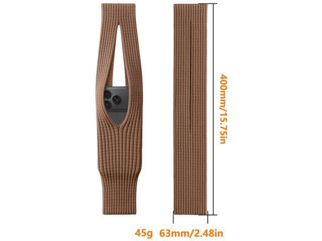 Fashion Sock-Pocket Carrying Case Pouch for Cell Phone, iPhone - Brown