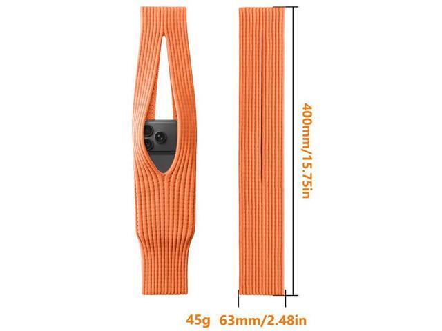 Fashion Sock-Pocket Carrying Case Pouch for Cell Phone, iPhone - Mandarin Orange