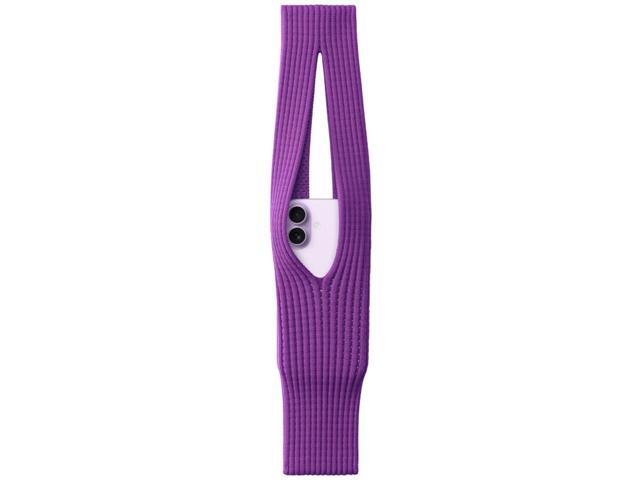 Fashion Sock-Pocket Carrying Case Pouch for Cell Phone, iPhone - Deep Purple