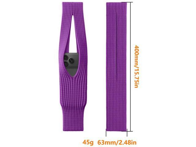 Fashion Sock-Pocket Carrying Case Pouch for Cell Phone, iPhone - Deep Purple