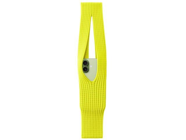 Fashion Sock-Pocket Carrying Case Pouch for Cell Phone, iPhone - Lemon Yellow