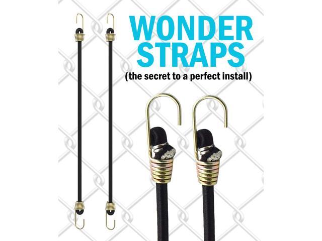 10x Bungee Cord Strap with Fence Hooks for Gamechanger Phone Mount Stability