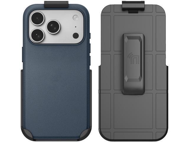 Woven Case & Belt Clip for iPhone 17 Pro Compatible with MagSafe - Navy Blue