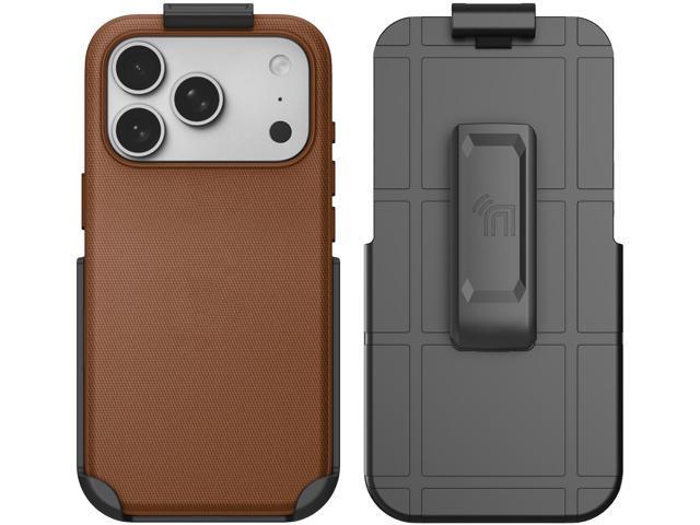 Woven Case & Belt Clip for iPhone 17 Pro Max (Compatible with MagSafe) - Brown
