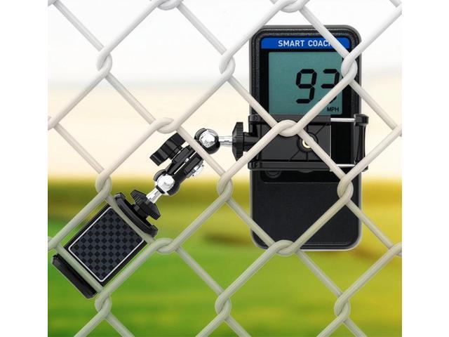 Universal Fence or Tripod Mount - Dual Holder for Pocket Radar, Phone, Powerbank