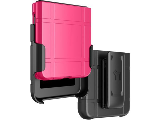 Hard Case and Belt Clip Holster for Moto RAZR ULTRA 2026/2025 - Bright Hot Pink