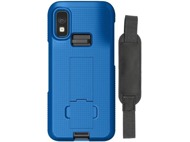 Blue Kickstand Case + Hand Strap for Zebra TC501 Mobile Computer Scanner