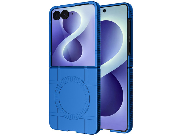 Slim Hard Case for Samsung Galaxy Z Flip 8 - Blue (Compatible with MagSafe)