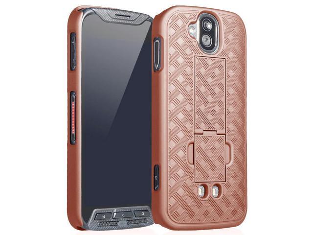 Rose Gold Pink Kickstand Case Hard Cover for Kyocera Duraforce Pro E6810/E6820
